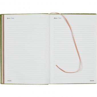 Ежедневник недатированный А5, 136л, 140х200мм Attache, зеленый