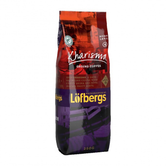 Кофе молотый LOFBERGS «Kharisma», 250 г, мягкая упаковка