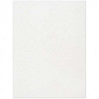 Обложки картон кожа А4 белые (100)