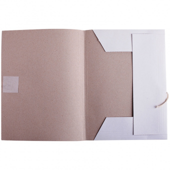 Папка для бумаг архивная, немелованный картон, 260 г/м², белая