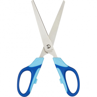 Ножницы Attache  Ergo&Soft 180 мм с резиновыми ручками, цвет синий