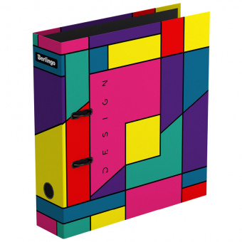 Папка-регистратор Berlingo "Color Block", 80мм, ламинированная, с рисунком