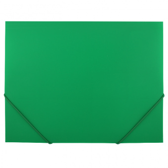 Папка на резинках Silwerhof «Basic», 350 мкм, зеленая