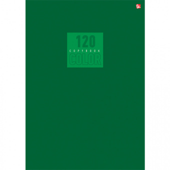 Тетрадь «Стиль и цвет» А4, 120 л, клетка, мелованный картон, зеленая