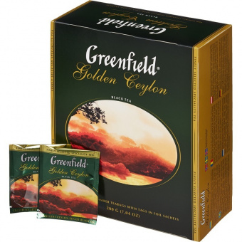 Чай черный Greenfield «Golden Ceylon», 100 пакетиков