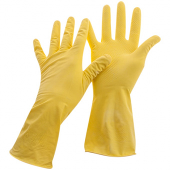 Перчатки хозяйственные OfficeClean, резиновые, размер XL, желтые