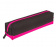 Пенал-косметичка BRAUBERG, мягкий, "Black&Bright", черно-розовый, 21х5х5 см,
