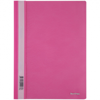Папка с пластиковым скоросшивателем Berlingo, А4, 180 мкм, розовая