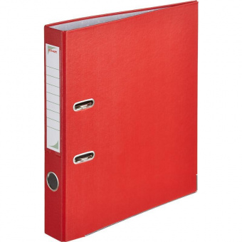 Папка-регистратор Комус, А4, с покрытием из ПВХ/ЭКО, 50 мм, красная
