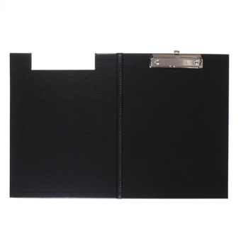 Папка-планшет Forpus, с верхним прижимом и крышкой, А4, пластик, черный