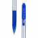 Ручка шарик автомат. DELI X-TREAM, синяя, 0,7мм, с резиновым грипом,сине-серебристый корпус,пластик