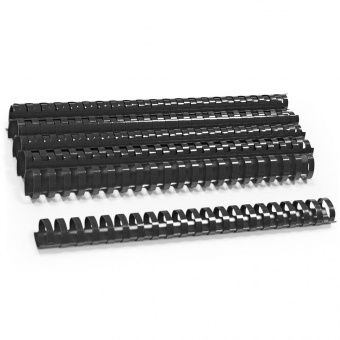 Пружины пластиковые для переплета Forpus, 38 мм, комплект 50 шт., черные