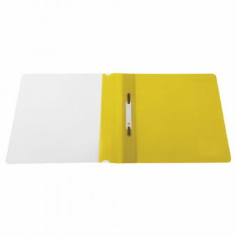 Скоросшиватель пластиковый STAFF, А4, 100/120 мкм, желтый