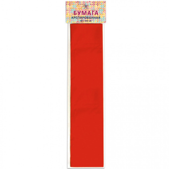 Бумага «Стандарт», крепированная, 50 × 250 см, красная