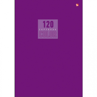 Тетрадь «Стиль и цвет» А4, 120 л, клетка, мелованный картон, лиловая