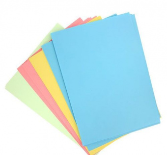 Бумага цветная А4 100л 80гр пастель голубой