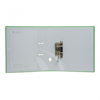 Папка-регистратор LAMARK601 А4 50мм ПВХ зеленый (светлый) метал.окантовка/карман, собранный