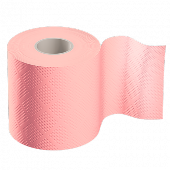 Туалетная бумага «Диво», 2-х слойная, 4 шт., розовая