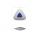 Ластик ErichKrause SmartWay Mini Triangle, с пластиковым держателем,в уп.с европодвесом, белый