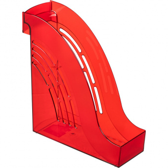 Лоток вертикальный для бумаг Attache"Яркий офис", ширина 95 мм, тонированный, красный