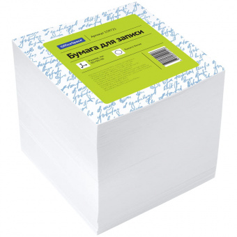Блок для записей непроклеенный OfficeSpace, куб 9 × 9 × 9 см, белый