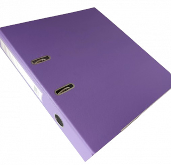Папка-регистратор А4 75мм фиолетовая COLORBOX с металлической окантовкой, ПВХ, ЭКО
