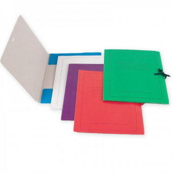 Папка для бумаг архивная, картон, 2 х/б завязки, фиолетовая
