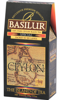 Чай черный "Basilur" Чайный остров Империал Цейлон 100г крупнолистовой, байховый, картон. упак