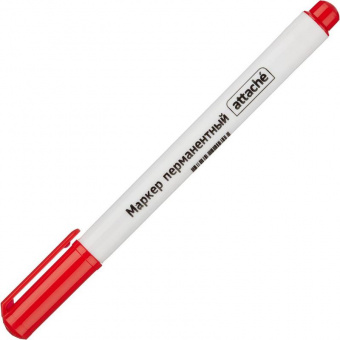 Маркер перманентный Attache, 0,5 мм, красный