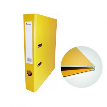 Папка-регистратор Forpus А4, с покрытием из ПВХ, 50 мм, желтая