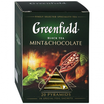 Чай черный Greenfield Mint Chocolate, 20 пирамидок 