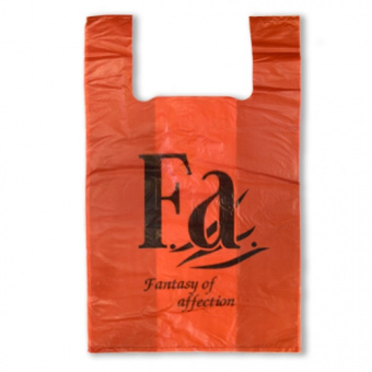 Пакет майка ПНД 30см+16смх54 см 30 мк (F) сверхпрочный, 500/красный