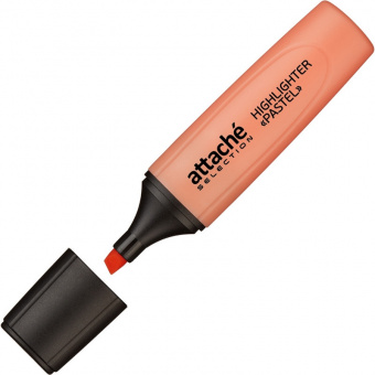 Текстовыделитель Attache Selection "Pastel", скошенный наконечник, 1-5 мм, оранжевый