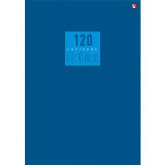 Тетрадь «Стиль и цвет» А4, 120 л, клетка, мелованный картон, синяя