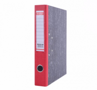 Папка-регистратор Berlingo, А4, с мраморным покрытием, 50 мм, красный корешок