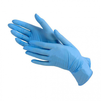 Перчатки Нитримакс нитриловые, нестерильные, р. XL, голубые, 50пар/100шт, 8,4г/пара