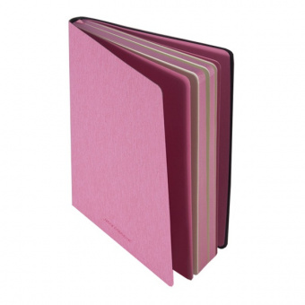 Ежедневник недатированный, А5, 120 × 169 мм, линейка, 160 л., розовый