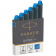 Картриджи чернильные Parker «Cartridge Quink Min», комплект 6 шт, синие
