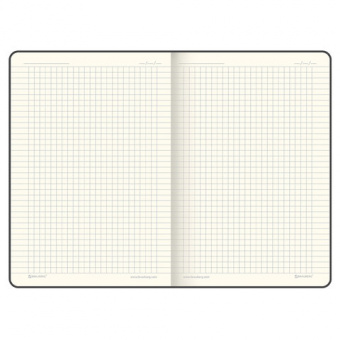 Блокнот А5 (книга для записей) 80л. клетка, обложка ПУ "под кожу", резинка, малиновый