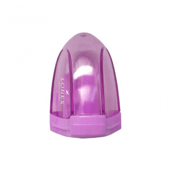 Точилка LOREX Capsule Marble Shine с контейнером, ассорти, корпус пластик, 1 отверстие, в тубусе