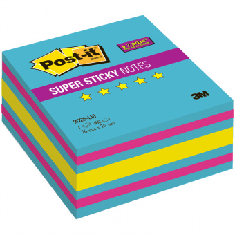 Блок самоклеящийся Post-It «Super Sticky. Love is», 76 × 76 мм, 360 л., 3 цвета