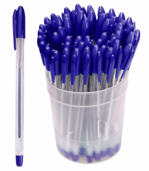 Ручка шариковая масляная СТАММ «Vega», 0,7 мм, стержень синий, корпус ассорти