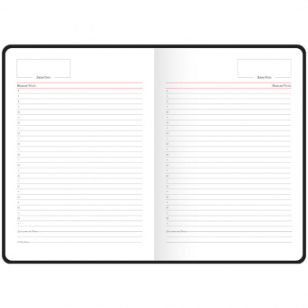 Ежедневник недатированный OfficeSpace «Nebraska», А5, 205 × 145 мм, кожзам, красный, 136 л.