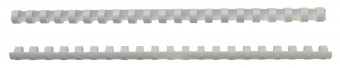 Пружины для переплета Silwerhof, пластик, 12мм, 56-80л, А4, 100 шт, белый
