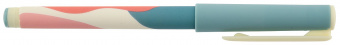 Ручка масляная LOREX SIMPLE, серия Double Soft, круглый прорезиненный корпус, резиновый грип, синяя