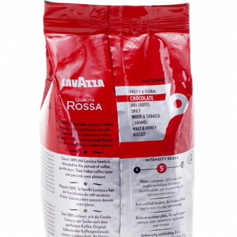Кофе в зернах LAVAZZA «Qualita Rossa», 1000 г., натуральный, жареный