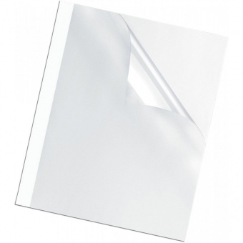 Лицевая обложка для переплета "O.CLEAR", А4, комплект 100 шт., 150 мкм, ПВХ, прозрачная