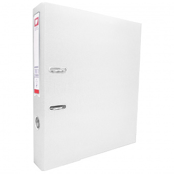 Папка-регистратор А4 75мм ПВХ белая