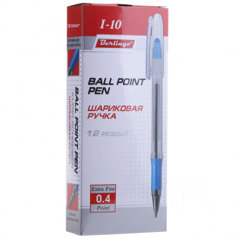 Ручка шариковая Berlingo «I-10», 0,4 мм, стержень синий