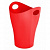 Корзина для мусора «ЛОТОС», цельная, 8 литров, красная